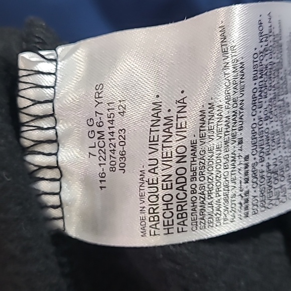 Nike Kids Black Sweatshirt Size 6/7 - Picture 6 of 7